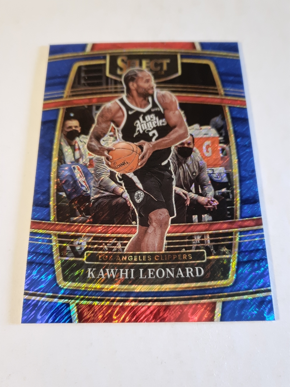 Kawhi Leonard 2020-21 Select Concourse Blue Shimmer Prizm Los Angeles Clippers